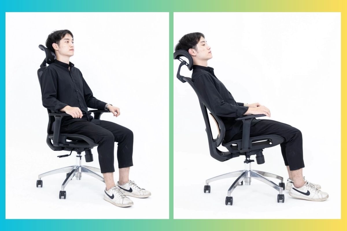 Ghế công thái học Lino Chair cho phép bạn tùy chỉnh tựa đầu linh hoạt theo nhu cầu sử dụng